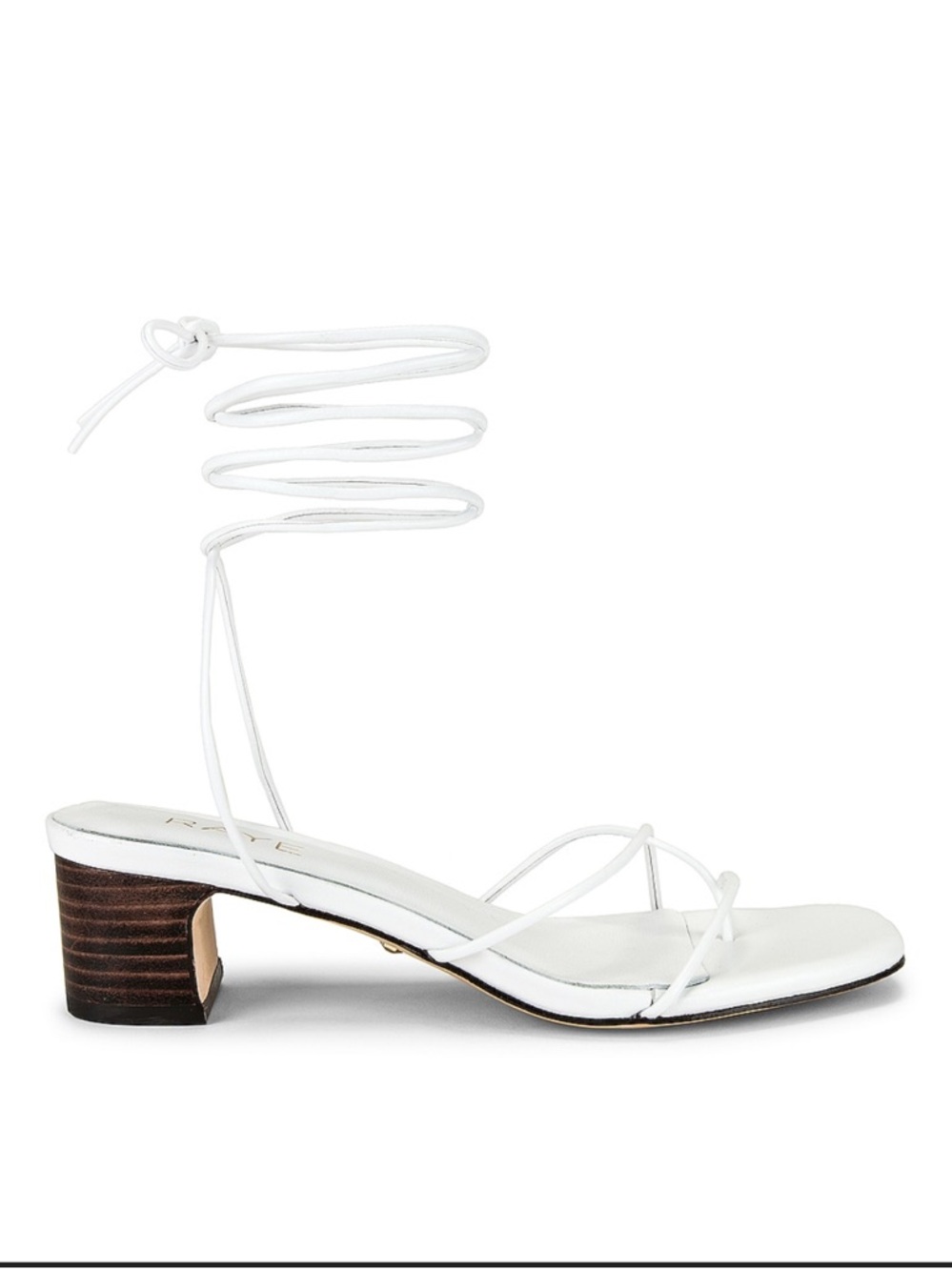 Raye Talia White Strappy Sandals - 8